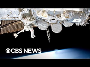 Two astronauts conduct spacewalk at International Space Station | full video