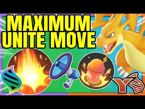 MEGA CHARIZARD Y Unite Move + Energy Amplifier + X-Attack = Best Build?! | Pokemon Unite