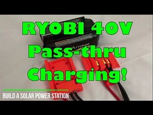 RYOBI 40V Pass-thru Charging