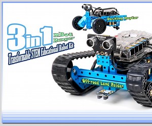 Learning, Experience and Review the Makeblock 3 in 1 MBot Ranger Robot Kit