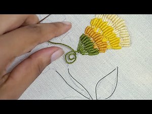 SIMPLE HAND EMBROIDERY: Flower Design for Beginners by HandiWorks