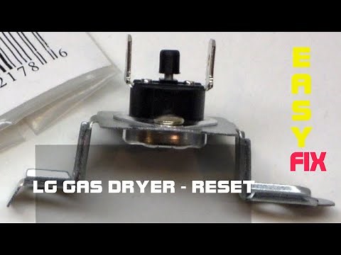 🌎 LG Dryer - NO HEAT - Quick Fix - Reset Button - ALWAYS UNPLUG BEFORE REPAIR