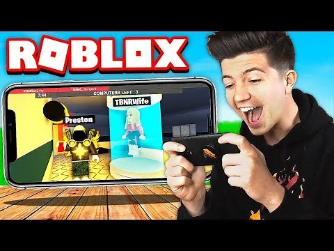 I Won as the Beast on Roblox Mobile with BriannaPlayz & Leah Ashe!