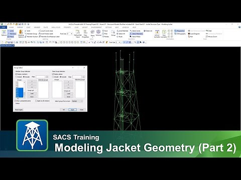 Modeling Jacket Geometry in SACS (Part 2)