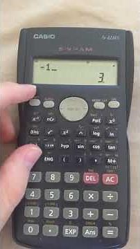 How to solve a 3x3 matrix using the rule of Sarrus - Casio fx-82MS