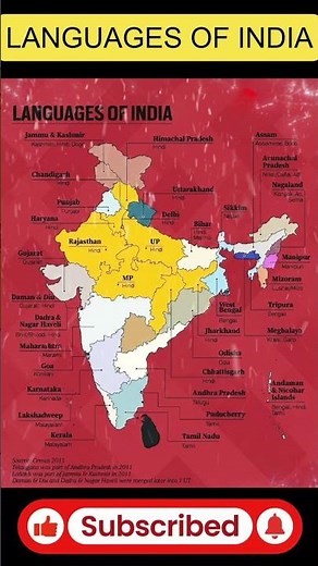 Languages of India Explained! 🗺️🇮🇳 | State-Wise Language Map|#LanguagesOfIndia#IndianLanguages