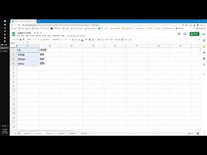 How to Translate English to Hindi on Google Sheet using Formula