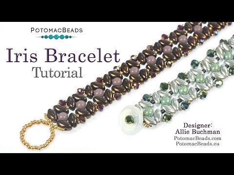 Iris Bracelet - DIY Jewelry Making Tutorial by PotomacBeads