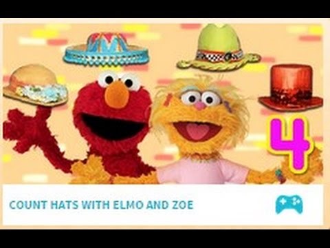 Count hats with Elmo and Zoe street sesame