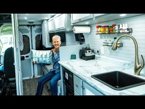 72 yr old SOLO Female Van Lifer | Van Tour in 4K