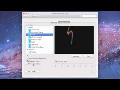 Setting Up A Screen Saver On A Mac