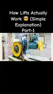 How Lifts Actually Work 🤯 (Simple Explanation) #science #elevator #howitworks #technology