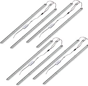 LED Troffer Retrofit Kit 2x4 FT 40W Magnetic, 5200lm, 5000K, T8 T10 T12 Fluorescent Replacement LED Light bar, 0-10V Dimmable, 100-277V, ETL Listed Strip Fixtures - 4 Pack