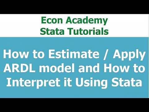 How to Estimate / apply and Interpret ARDL using Stata