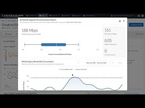 Prisma SD-WAN enhanced AIOps dashboard with granular WAN insights