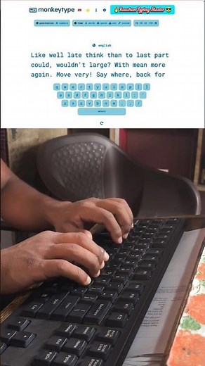92 WPM Typing Speed Look with 100% Accuracy | Fast Typing on Computer Keyboard #raushantypingmaster