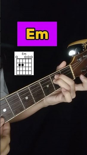How to play Em chord on guitar #guitarchords #guitar #chords
