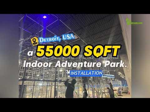 From Empty Space to a 55,000 sqft Indoor Adventure Park in USA | Amusement Park Construction