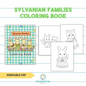 Sylvanian Families Coloring Book | Calico Critters | Ternurines | Coloring Pages | PDF | Printable | Instant Download | Print and Color - Etsy