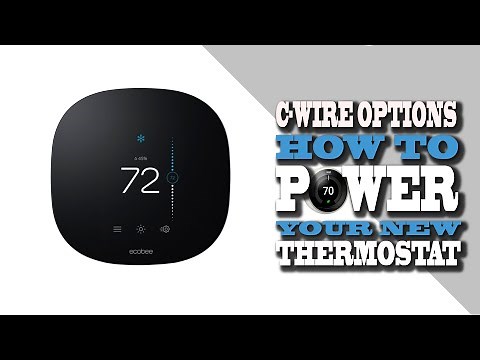 How to install a C wire for a thermostat