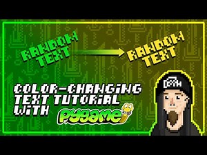 How to Create Awesome COLOR-CHANGING TEXT in Python - Pygame Tutorial