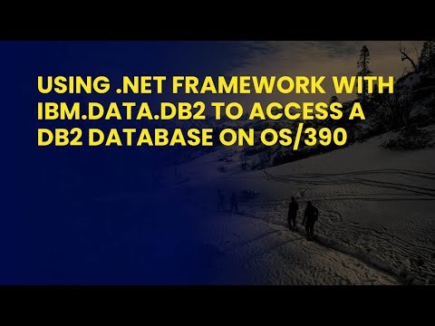 Using .NET Framework with IBM.Data.DB2 to Access a DB2 Database on OS/390