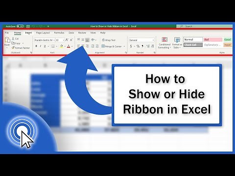 How to Show or Hide the Ribbon in Excel (Quick and Easy)