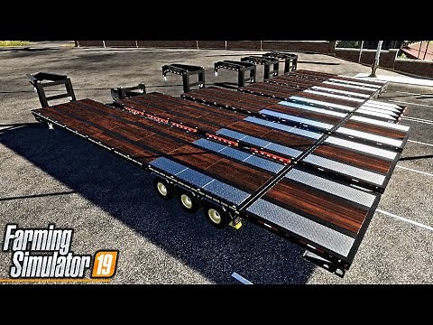 New Mods - 50' Gooseneck Trailer, 8R Update, & Missing Mod! (18 Mods) | Farming Simulator 19