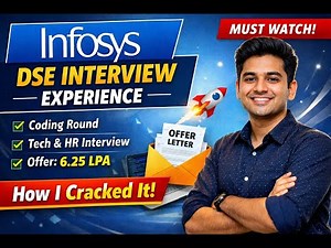 How I Cracked Infosys DSE Role 🚀 | Coding Round, Interview & Offer Explained | Off-Campus