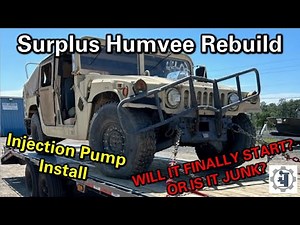 HMMWV 6.5L Diesel Fuel Injection Pump Replacement: A DIY Tutorial