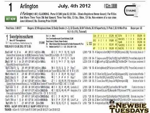 Pt. 1 How To Read Horse Racing Past Perfomances - Night School Newbie Tuesday