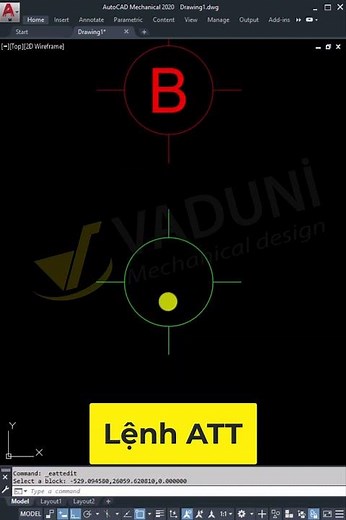How to create and use Attribute for Block in AutoCAD #vadunishort #autocad #learnautocad