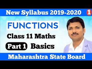 Functions Ex.6.1 Part 1 | Basic Concepts | Class 11 Maths | Maharashtra Board | Dinesh Sir