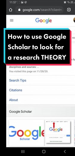 Google Scholar Research Theory Guide