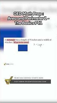 GED Math: How to Calculate Rectangle Area - Word Problem Solved!