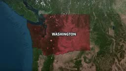 Satellite view of the United States of America. Cinematic world map...