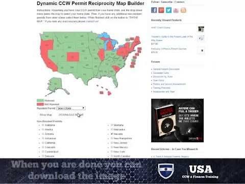 CCW Permit Map - Build Your Own Reciprocity Map