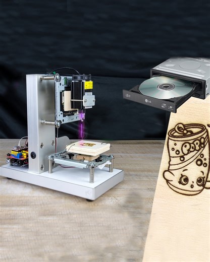 150K views · 305 reactions | How to Make CNC Laser Engraver DIY from DVD Drive | DIY & Crafts | Facebook