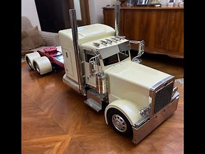 RC 1/14 scale Peterbilt (custom tamiya grand hauler) building short history