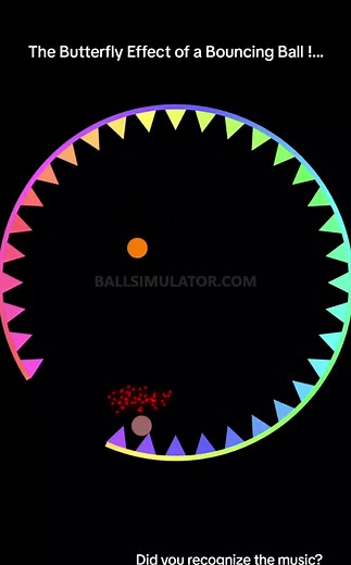 The Butterfly Effect of a Bouncing Ball Explained