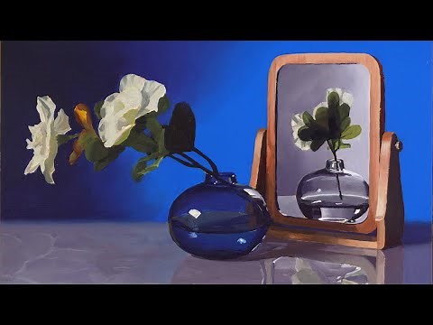 How to Paint Reflections; Full Acrylic Painting Demo