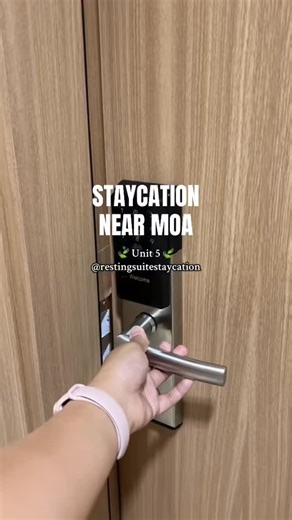 Resting Suite Staycation - Shore on Instagram: "Cozy Staycation near MOA! 🗓️ We still have available units for December to February 2026 ✨- Message us on Facebook to book! Here’s what you’ll enjoy when you book with us: ✅ Smart Lock (Self Check in) ✅ Full Queen Size Bed + Sofa Bed ✅ 55” Smart TV (Netflix & Youtube) ✅ 100mbps WiFi ✅ Cloth steamer/ iron ✅ Complete Kitchen Set ✅ Bath Essentials ✅ Free Board/Card Games ✅ Towels and Bathrobes ✅ Wardrobe cabinet ✅ Refrigerator ✅ Microwave oven ✅ Rice
