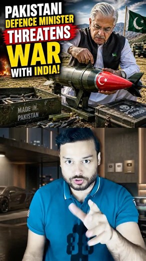 War Against INDIA - Pakistani Defence Minister Threatens WAR With India! #shorts
