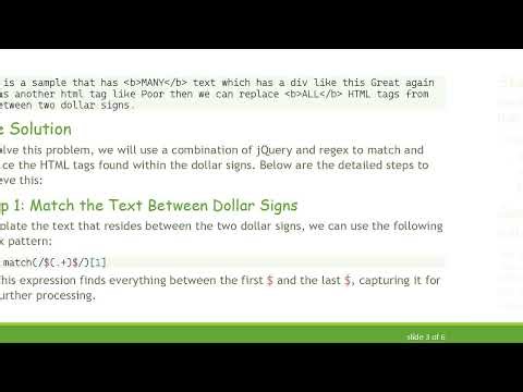 Find and Replace HTML Tags Using Regex in jQuery