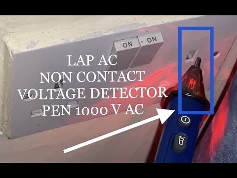 How to use LAP non-contact voltage detector Pen to test for AC Voltage [ includes set up, self test]