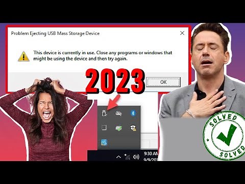 Fix Problem Ejecting Usb Mass Storage Device | 2023 | VideoDrive | Windows 11 | How to eject USB.