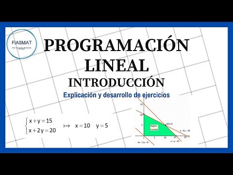Introducción a la PROGRAMACIÓN LINEAL con ejercicios resueltos