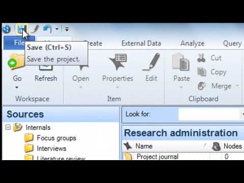 Getting started with NVivo