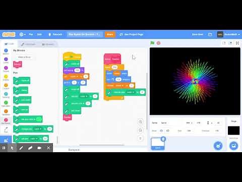 How To Make A Star Spiral On Scratch