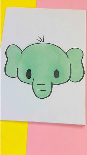 🐘✨ How to Draw a Kawaii Elephant Step by Step